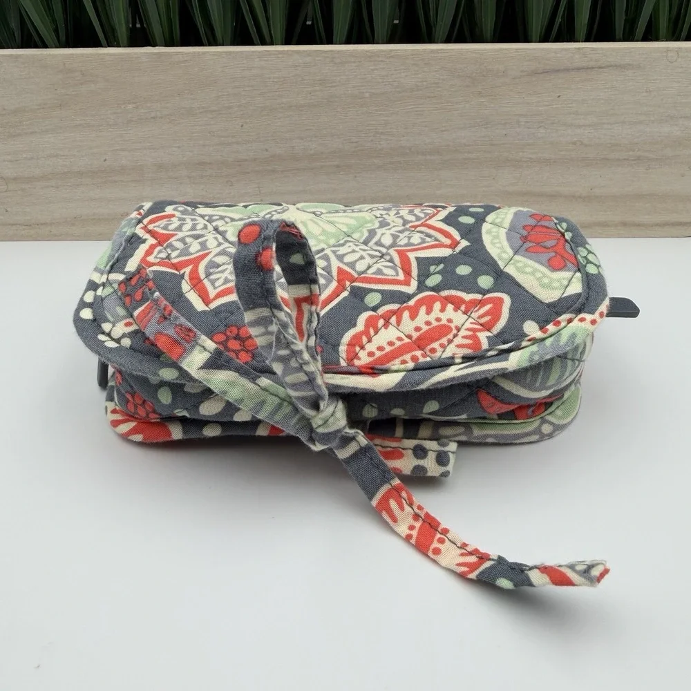 Vera Bradley NOMADIC FLORAL Small Travel Organizer Jewelry Cosmetic Bag